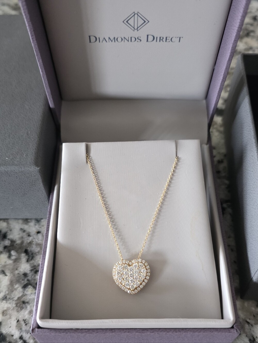 Diamond Heart Pendant Necklace